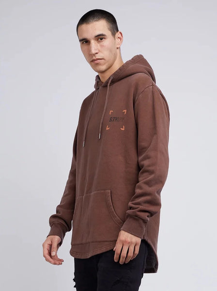 Silent Theory Centro Scoop Hoodie - Chocolate