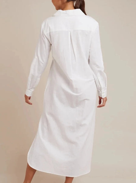 All About Eve Willow Shirt Dress White