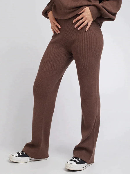 Blair Knit Pant - Brown