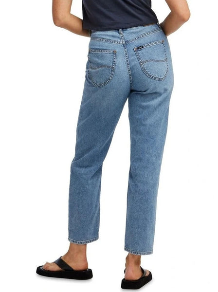 Lee High Mom Slim Fit Jeans Creation Blue