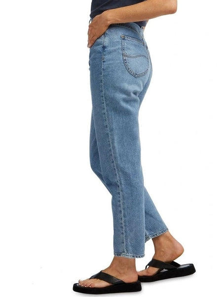 Lee High Mom Slim Fit Jeans Creation Blue