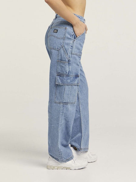 Lee High Bagy Workwear Relaxed Jean Blue Planet