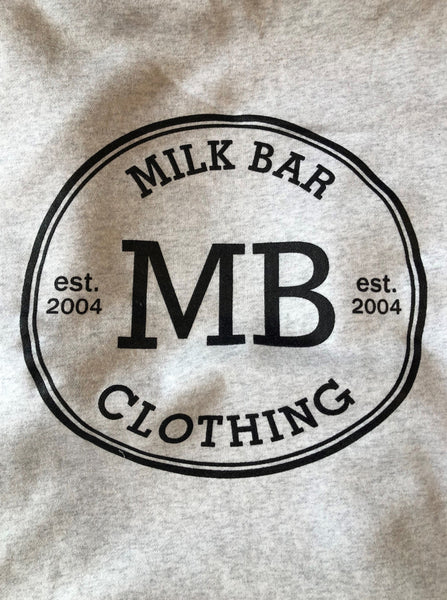 Milk Bar Hoodie - Silver Grey