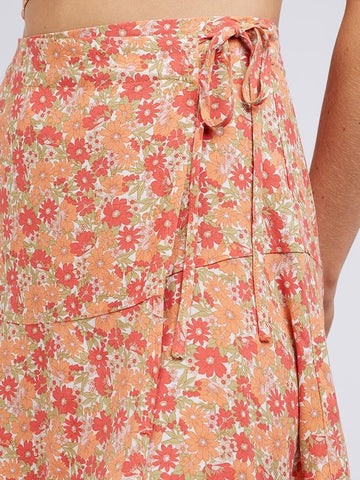 All About Eve Ruby Floral Mini Skirt