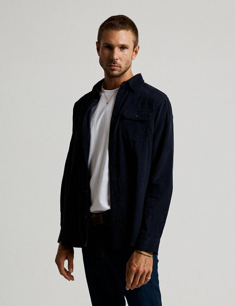 Corduroy LS Shirt - Navy