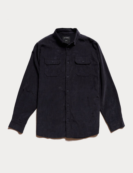 Corduroy LS Shirt - Navy