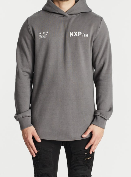 Nena Passadena (NXP) Sinners Hooded Dual Curved Sweater Charcoal